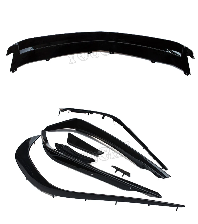 W176 передний бампер для губ Splitter Canards для Mercedes A класс W176 A160 A180 A200 A250 A45 AMG подтяжку лица