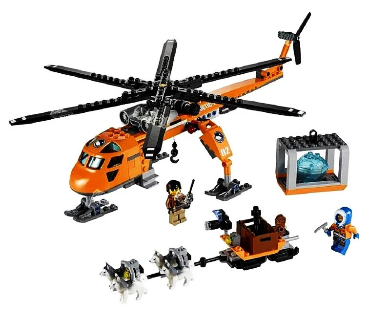 Городской вертолет BELA 10439 273 шт. строительные блоки в виде вертолета Arctic Helicrane