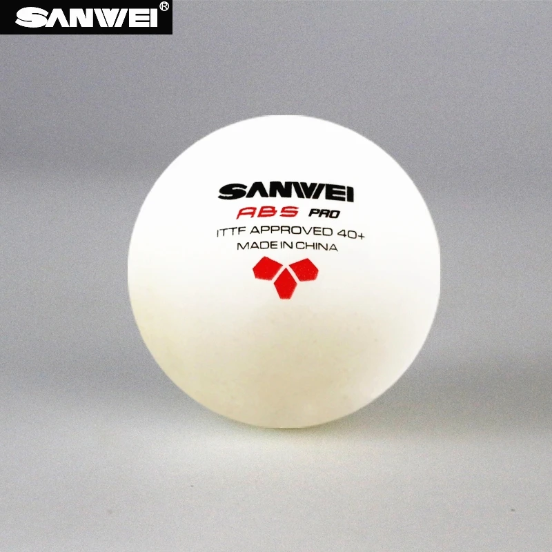 SANWEI Настольный теннисный мяч 3 star ABS 40 + PRO seamed новый материал пластик поли ITTF