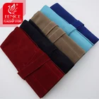 Складная сумка для парикмахерских ножниц Fenice, набор для упаковки ножниц, сумка для ножниц, кожаный парикмахерский держатель для волос