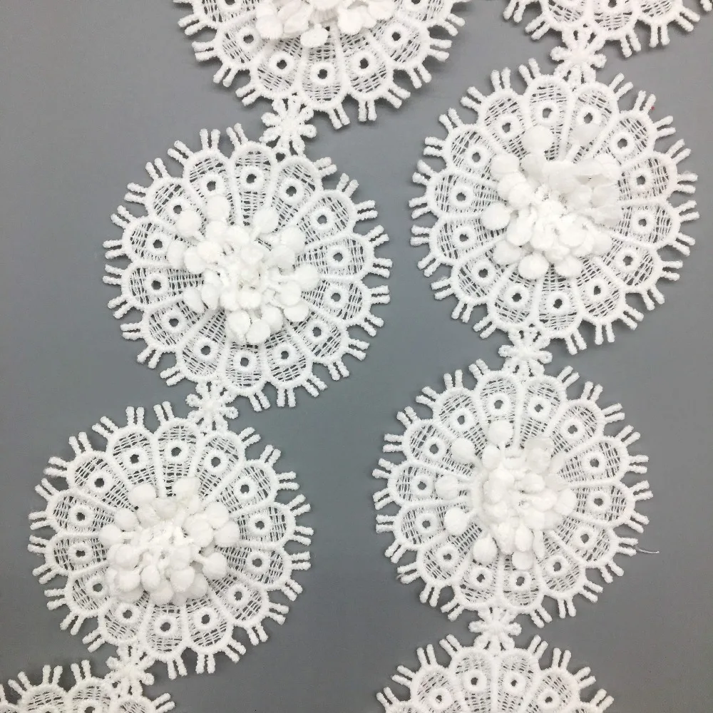 GXINUG 1 Yd Sun Flower индийская кружевная отделка ткань свадебное платье Свадебная лента