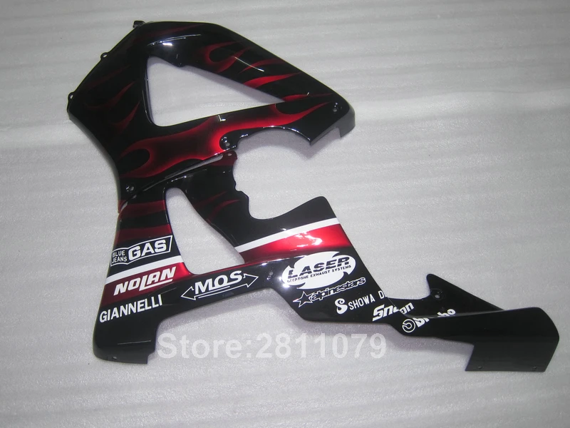 Набор обтекателей для литья под давлением Honda CBR929RR 00 01 red flames black Обтекатели 2000 2001