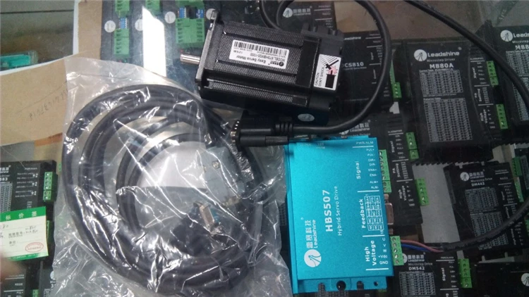 Leadshine 8Nm Гибридный легкий Серводвигатель + наборы драйверов 86HBM80-1000 HBS758 3M энкодер