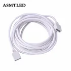 4pin RGB Светодиодная лента разъем 4Pin удлинитель Женский Удлинительный провод шнур разъем для 3528 5050 LED Гибкий свет 1 м 2 м 3 м 5 м