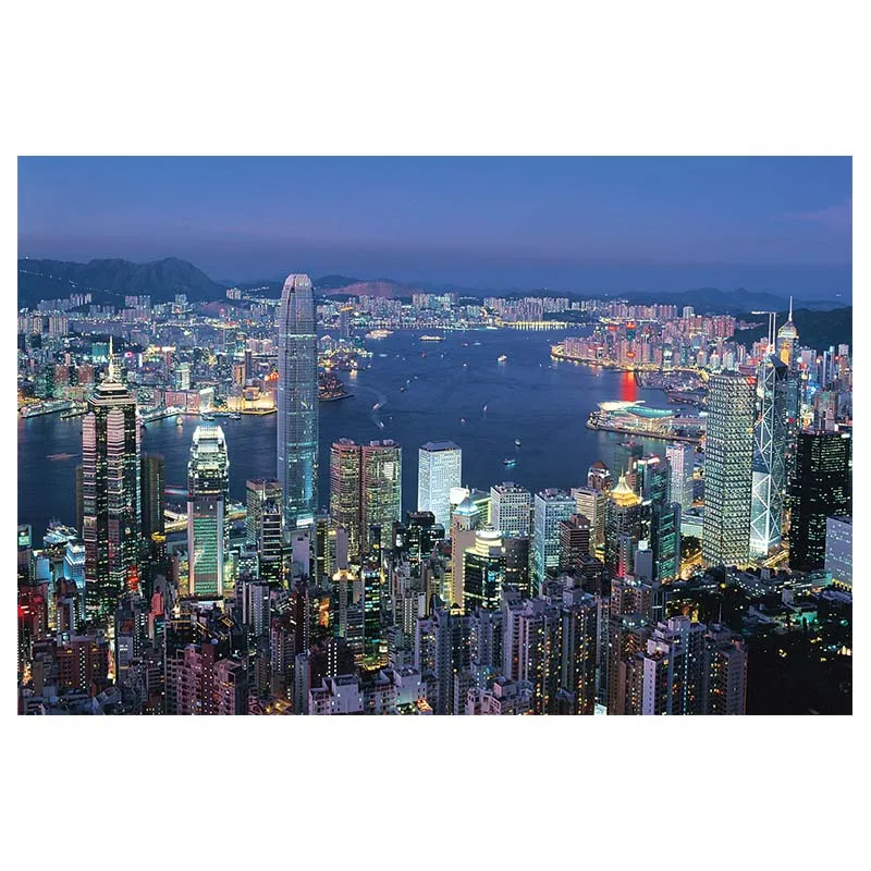 200-013 Hong Kong Nightscape Puzzle 2000/1000 взрослые Мультяшные детские развивающие игрушки подарки на заказ - Цвет: 200-013