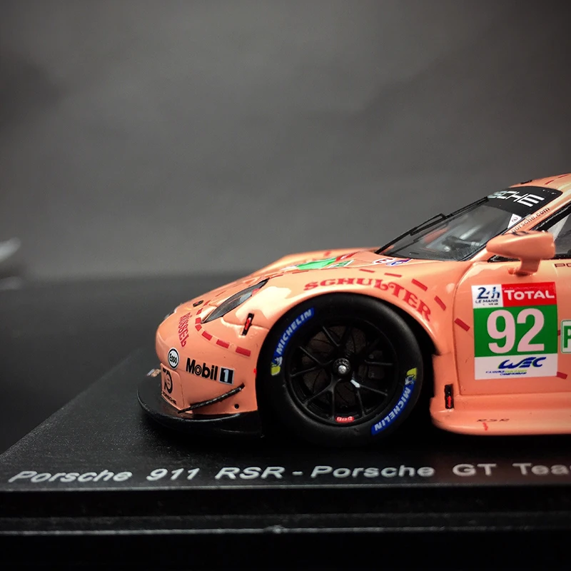 Ограниченное предложение 1/43 супер автомобиль 911 RSR Розовая Свинья Ле Ман модель дома дисплей коллекция мебели