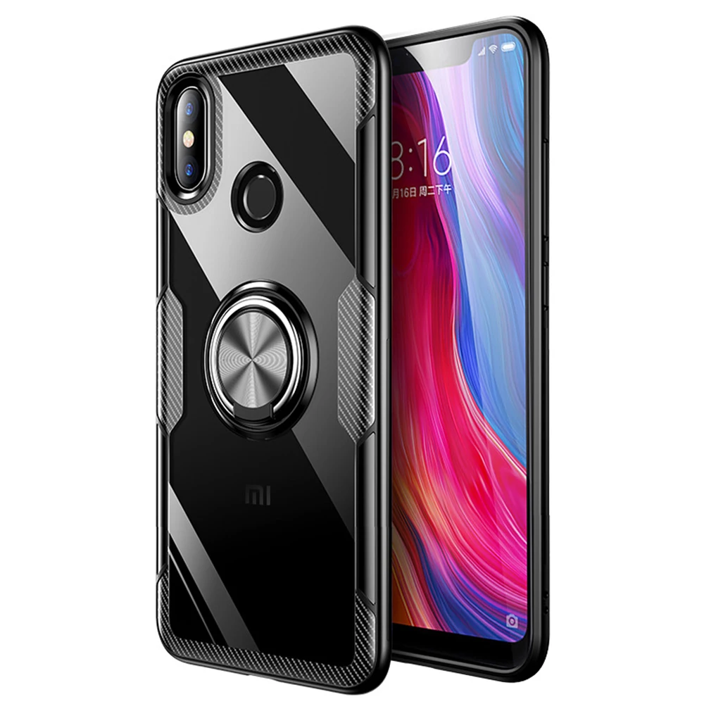 Eqvvol автомобильный Магнитный чехол для телефона Xiaomi Mi 8 se Lite прозрачный Redmi Note 5