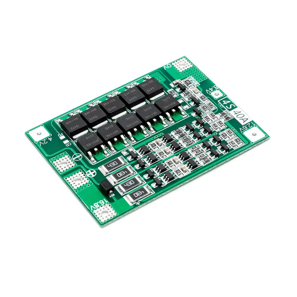 4S 40A литий-ионная литиевая батарея 18650 зарядное устройство PCB BMS Защитная плата с