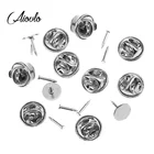 Брошь из нержавеющей стали, с застежкой-булавкой, 20 компл.лот, с задней частью сцепления, для изготовления ювелирных изделий