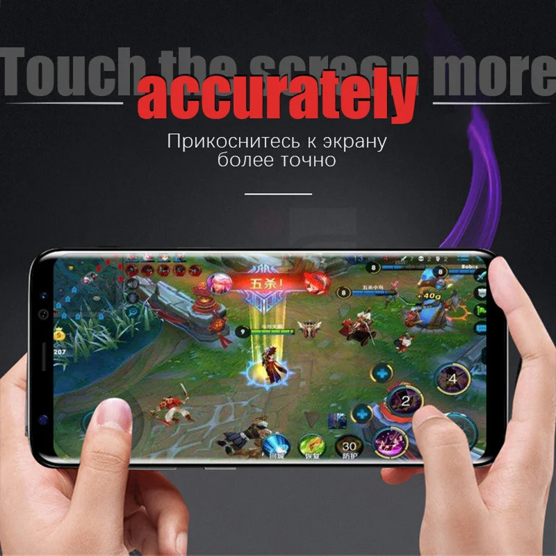3D изогнутое полное покрытие 9H закаленное стекло для Samsung Galaxy S8 S9 Plus Note 8 S6 S7 Edge A3 A5 A7