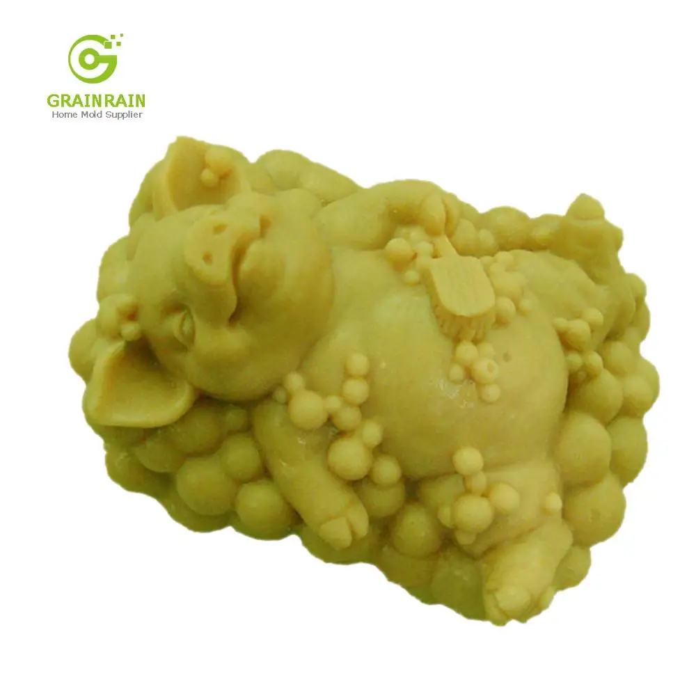 Grainrain Pig - Handmade Silicone Soap Mold Candle Mould Diy Craft Molds 50 |
