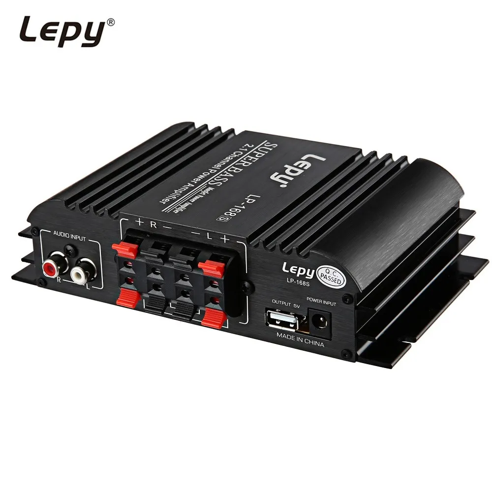 Мини Lepy LP 168S 12 V Авто аудио автомобильный усилитель автомобиля Мощный сабвуфер