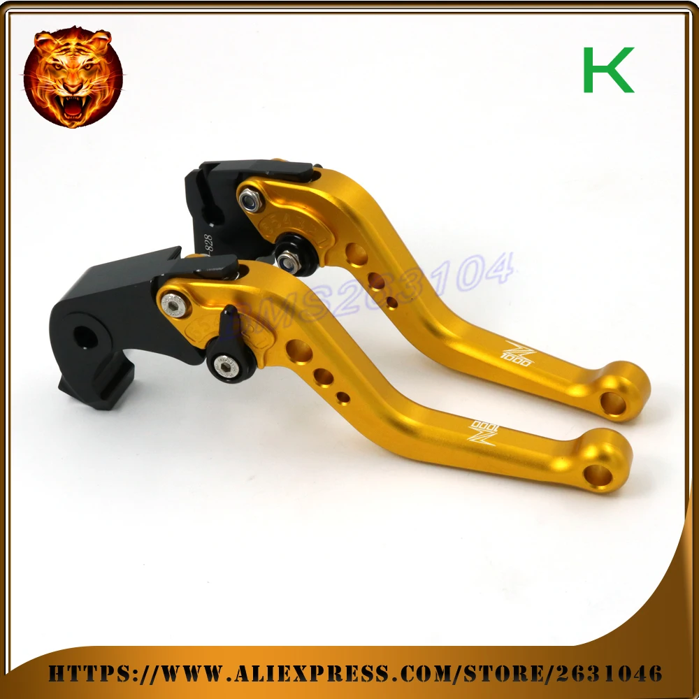 

Adjustable Brake Clutch Levers For KAWASAKI Z1000 07 08 09 11 14 15 16 NEW STYLE RED BLUE GREEN RED FREE SHIPPING Motorcycle