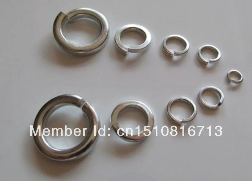 

500pcs M10 304 Stainless Steel Spring Washers Split Lock Washers