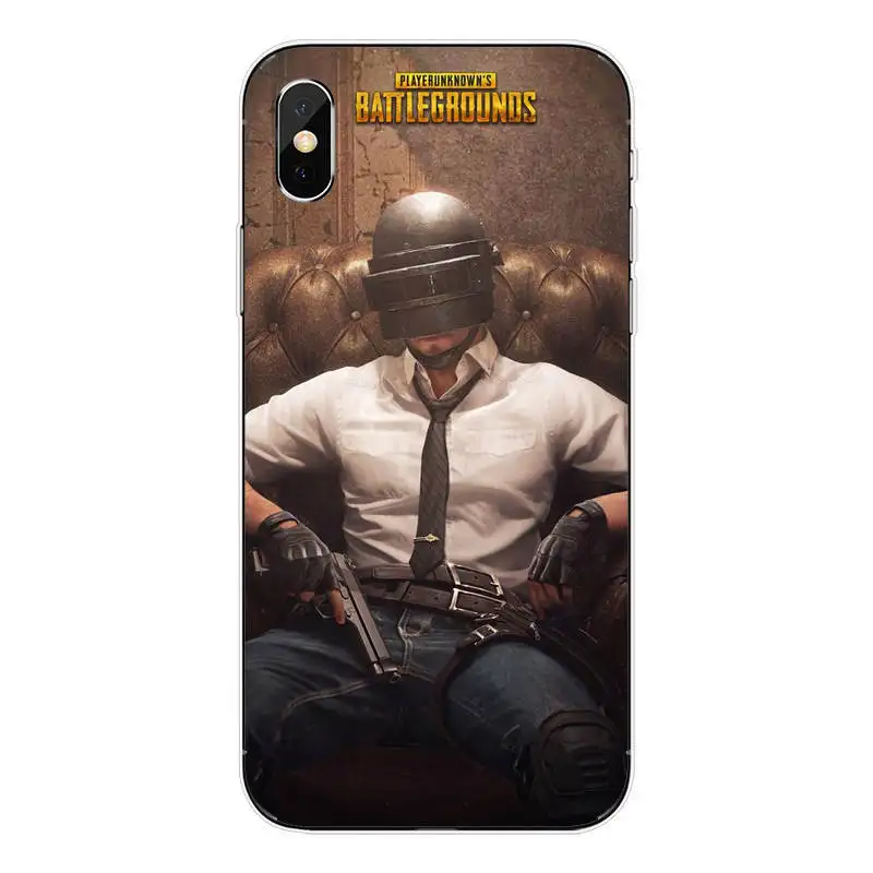 TPU Роскошный мягкий ТПУ чехол для телефона PUBG Game для iPhone 11 Pro MAX SE 6 6splus 7 8Plus 5 5S 6 6S 7 8 MAX XR XS X10 Copue - Color: TPU
