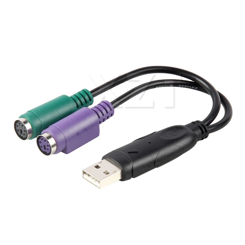 20 шт. для клавиатуры мыши компьютера USB к PS2 PS/2 Удлинительный кабель адаптер Y