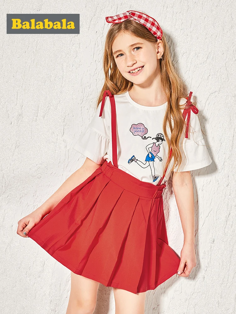 Balabala/комплекты одежды для девочек модные детские комплекты комплект из 2