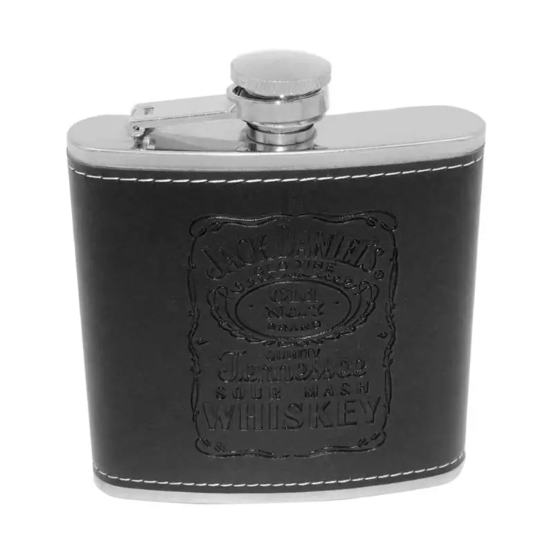 6oz Нержавеющая сталь плоская фляжка Воронка чашки вина Бутылка алкоголя Наборы