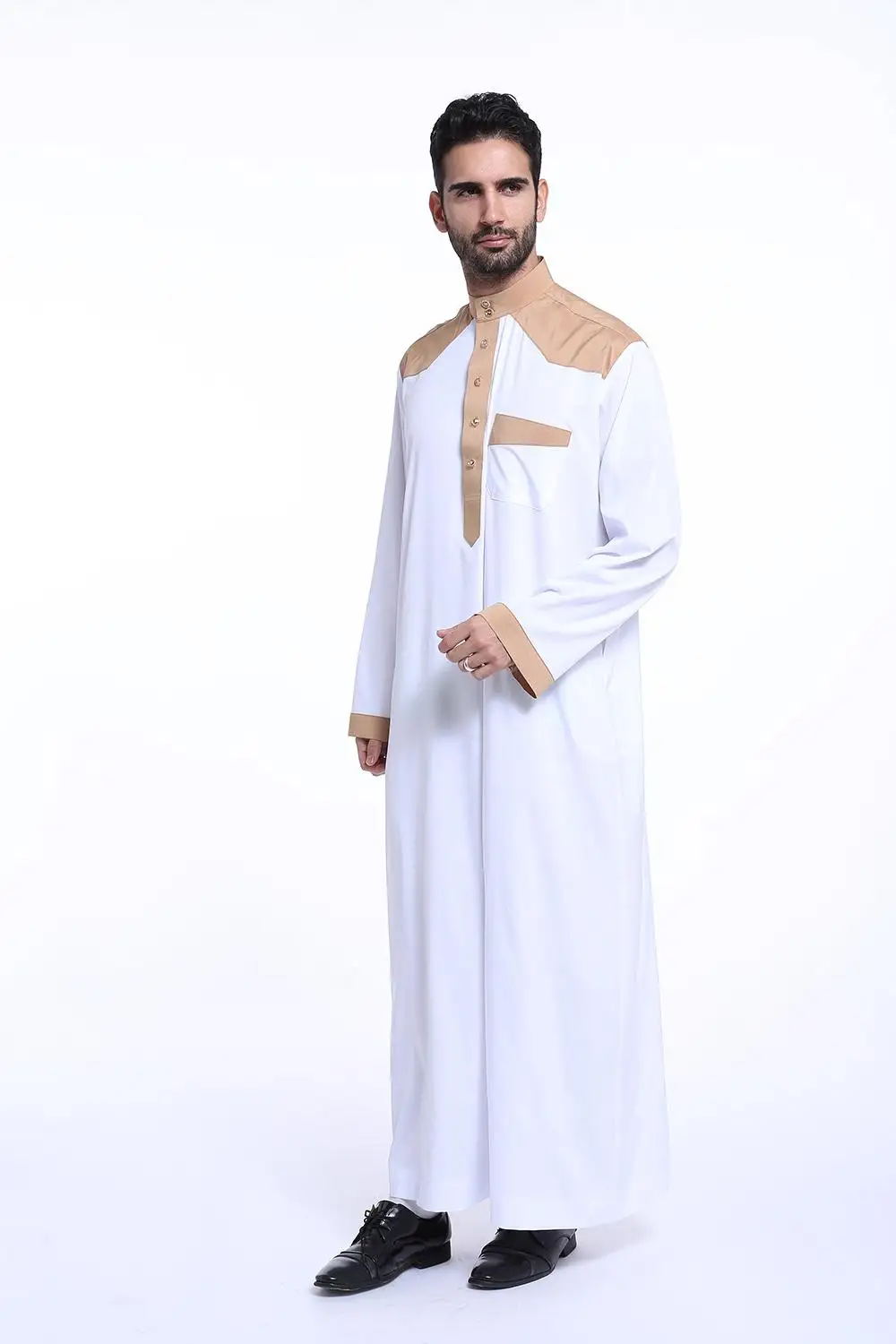 Мусульманский мужской халат с длинным рукавом саудовская мода Thawb Jubba