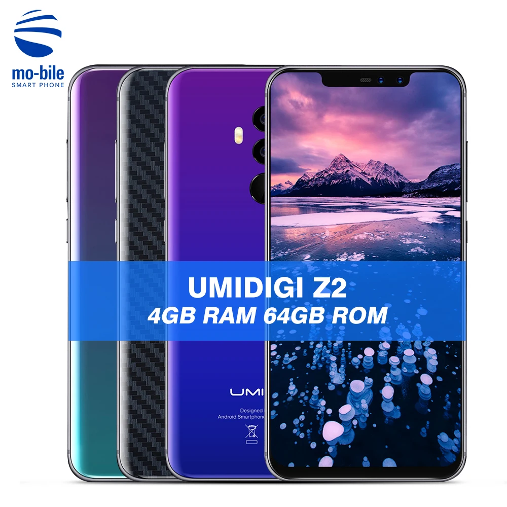 Смартфон UMIDIGI Z2 Special Edition 4G Android 8 1 6 2 ''Helio P23 Octa Core 4 Гб + 64 сзади и фронтальные