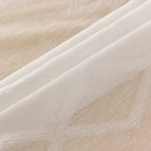 White NAPEARL готовые короткие оконные шторы для спальни геометрические однопанельные драпированные оконные дешевые кухонные шторы элегантные оконные - Цвет: White