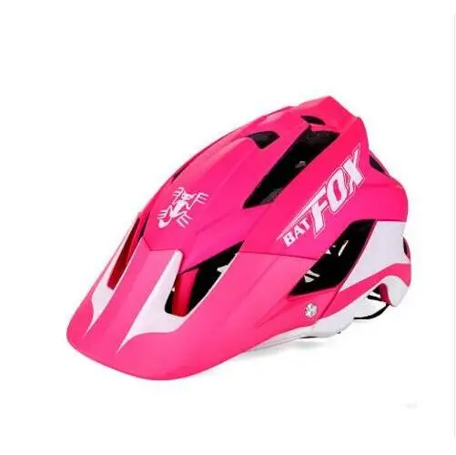 pink Летучая мышь лиса интегрально-литой mtb Горная дорога велосипед весь тело езда шлем велосипедный шлем 56-63 см - Цвет: pink