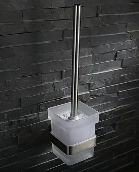 brush holder 304 аксессуары для ванной комнаты из нержавеющей стали, один полотенцесушитель, крючок для халата, бумажный держатель, наборы оборудования для ванной SUS881 - Цвет: brush holder