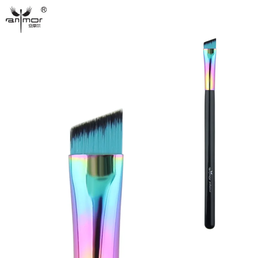 2019 Anmor 1 шт. скошенная Кисть для макияжа глаз/кисти бровей синтетические волосы