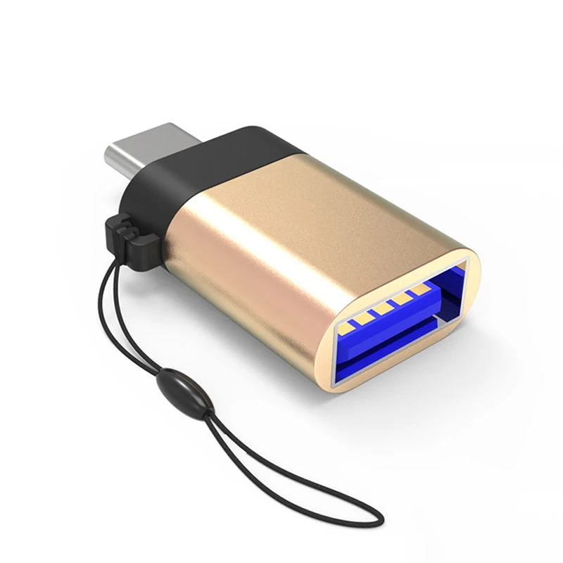 USB-C USB 3,1 type C Мужской к USB 3,0 Женский адаптер конвертер с анти-потеря брелок для samsung Galaxy S8 S9 huawei P20 LG