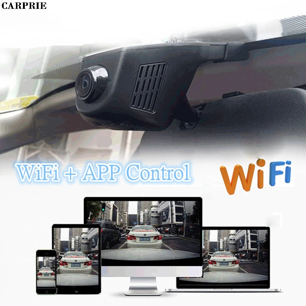 Carprie Скрытая автомобиля HD 1080 P WI-FI DVR Авто-камеры видео Регистраторы регистраторы
