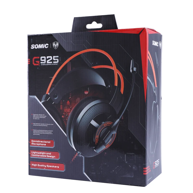 Оригинальные Игровые наушники SOMiC G925 Накладные с микрофоном повязка на голову