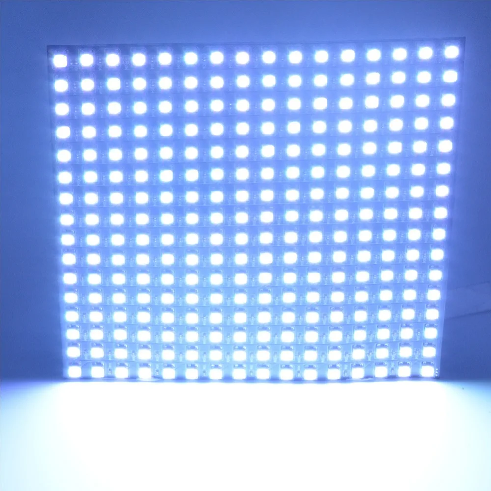 RGB светодиодный Пиксельная панель WS2812B цифровой гибкий экран сгибаемый светодиодный пиксельный дисплей 256/64 пикселей светодиодный программируемый панельный 8*8 8*32 16*16