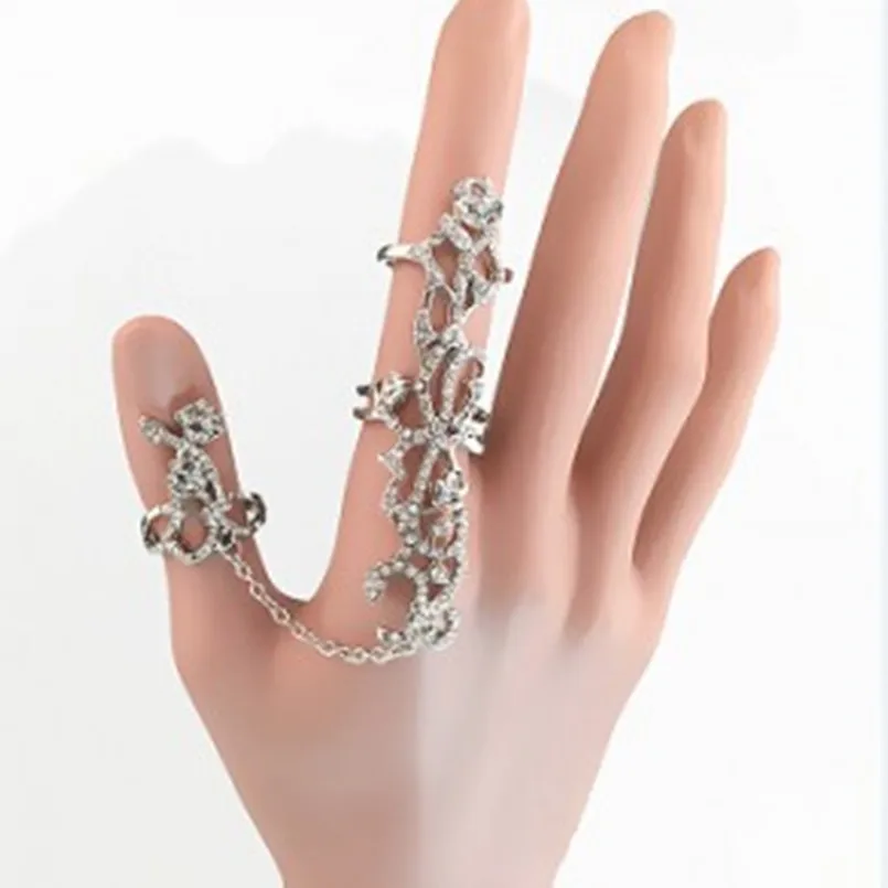 Женское кольцо в стиле ретро большое с цветком и цепочкой|ring ring|fashion ringsring fashion |