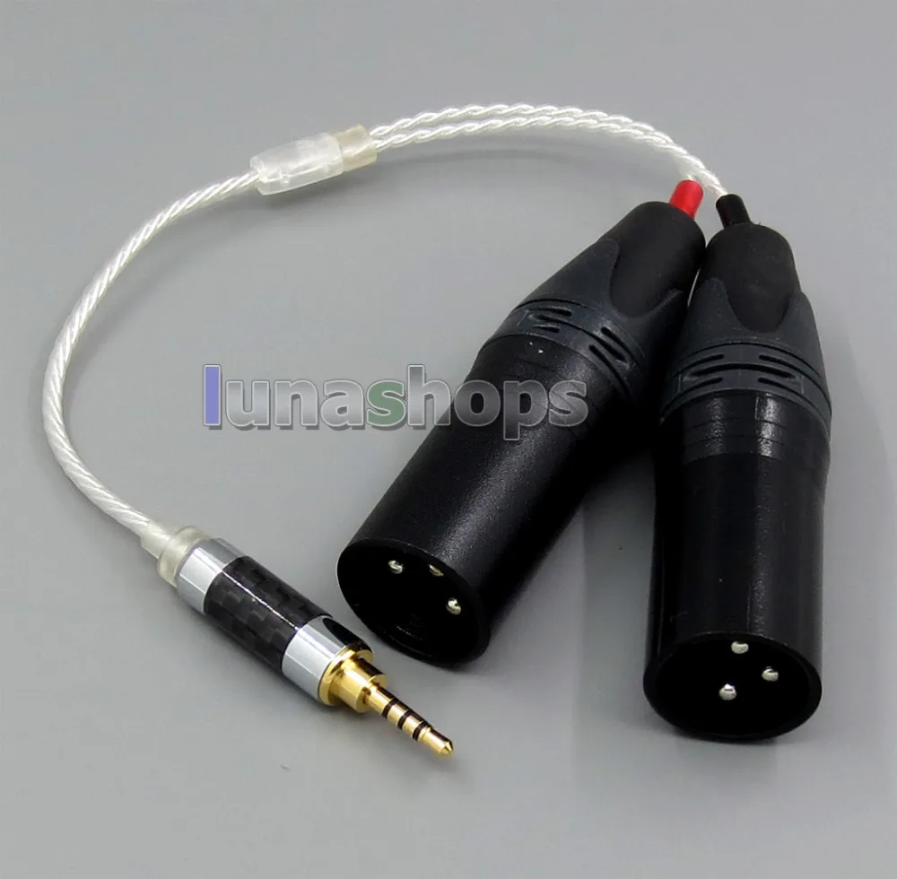 TRRS 2 5 мм сбалансированный 3pin XLR Мужской Аудио серебряный кабель для IRIVER AK240 AK320 AK120