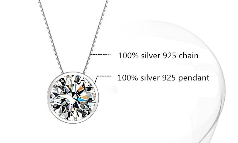 100% Серебро 925 AAA Ювелирные наборы для Для женщин круглый кристалл насыщенный