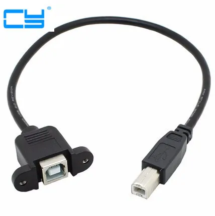 100 шт/USB 2 0 Тип B папа к женскому M/F УДЛИНИТЕЛЬ кабель для передачи данных Панель