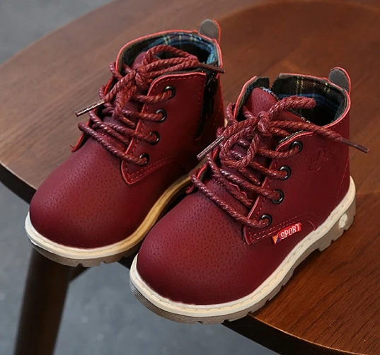 Детская мотоциклетная обувь Водонепроницаемые ботинки из искусственной кожи