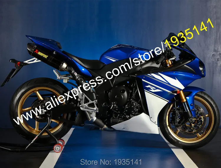 Обтекатели для Yamaha YZF R1 2009 2010 2011 YZFR1 1000 синий белый обтекатель кузова (литьё под