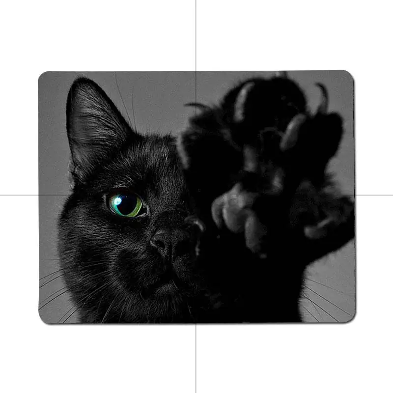 

MaiYaCa Lovely Cute black Cat & dog Gamer Speed Mice Retail Small Rubber Mousepad Size for 25X29cm 18x22cm Gaming Mousepads