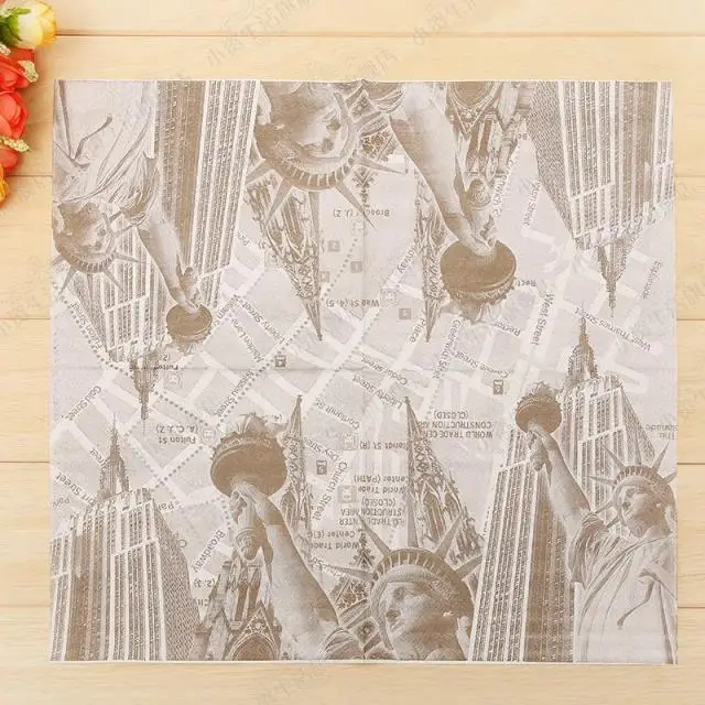 Бесплатная доставка 400 шт бумажная салфетка для бара винтажная Коктейльная