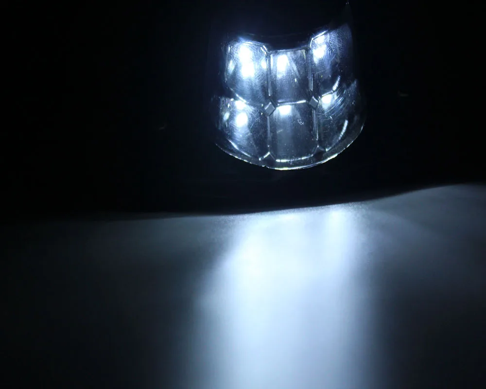 

HEHEMM 1 Pair 6 LED Lights Car Led License Plate Lamp For Car Truck Bus Boat 12V DC White Color