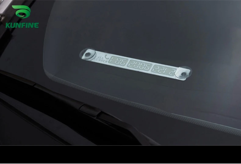 

Car Styling Luminous Temporary Parking Card Night Light Phone Number Card Plate