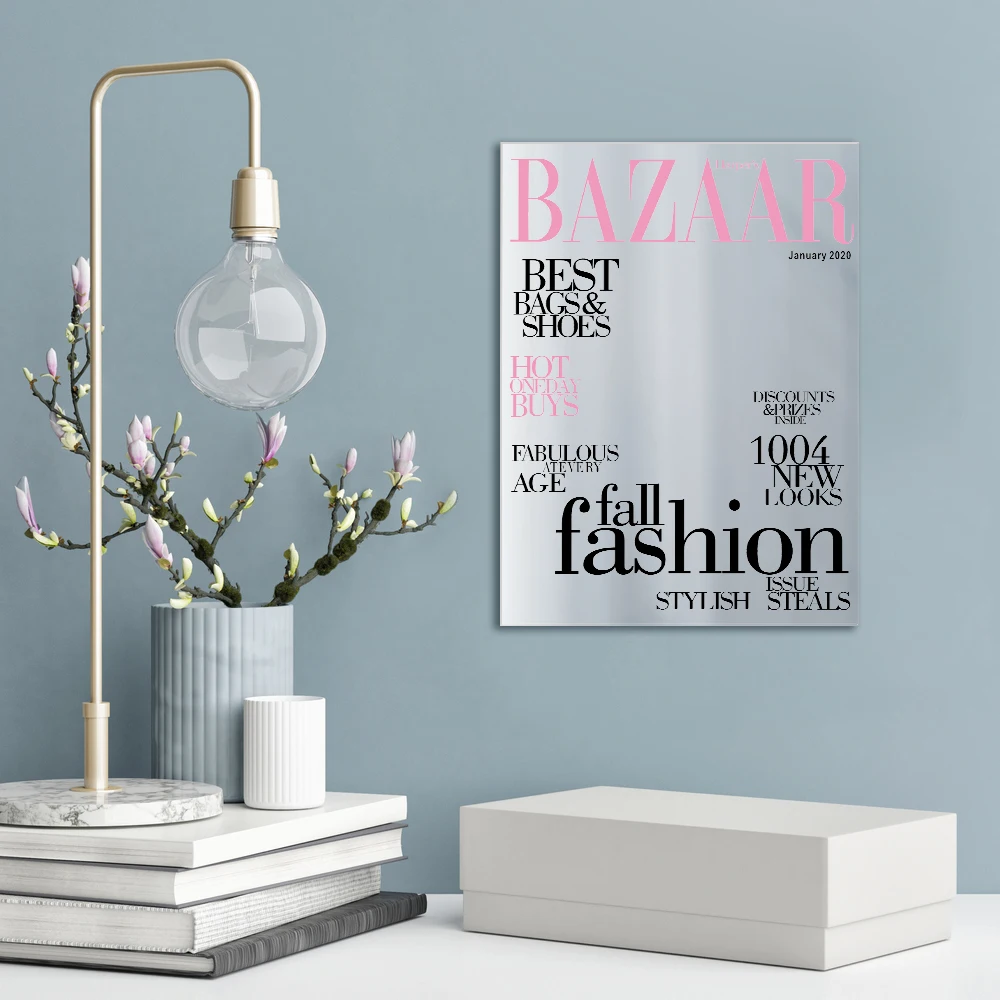 Чехол для журнала Bazaar деревянное зеркало Человек года супермодель имитирующий