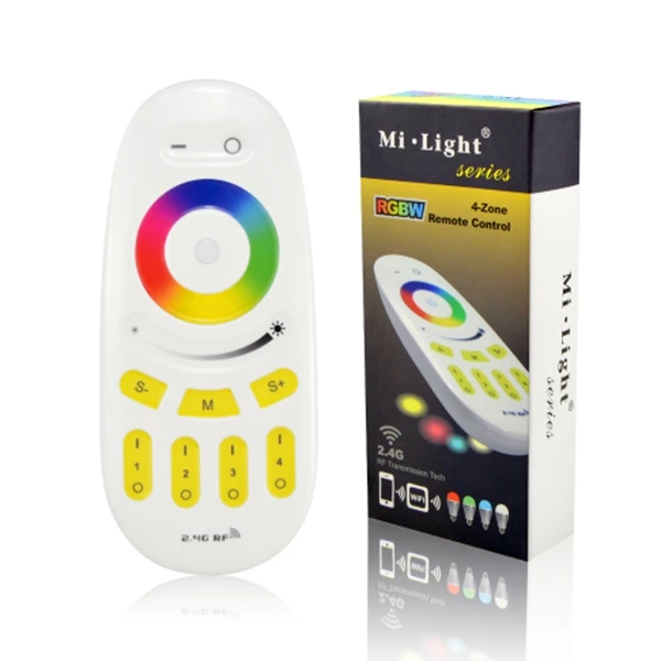 FUT096 Remote Mi светильник с регулируемой яркостью светодиодные лампы 4 Вт 5 Вт 6 Вт 9 Вт 12 Вт E27 MR16 GU10 RGBW/RGB+ CCT светодиодные лампы 2,4 г RF пульт дистанционного управления для внутреннего светильник ing - Испускаемый цвет: FUT096 Remote