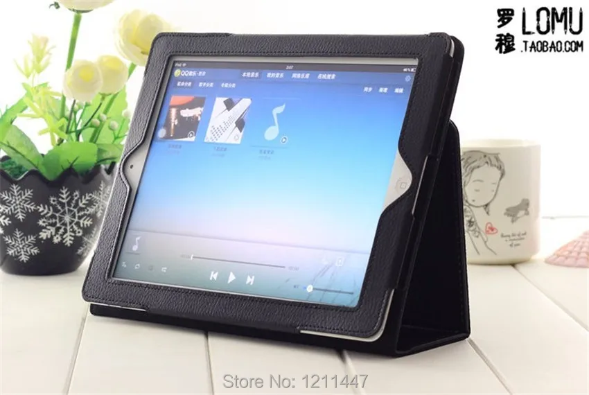 Estilo de luxo estande дизайн caso couro magnetico чехол для apple iPad 2 3 4 планшет умный Protetcors|cover for ipad|smart