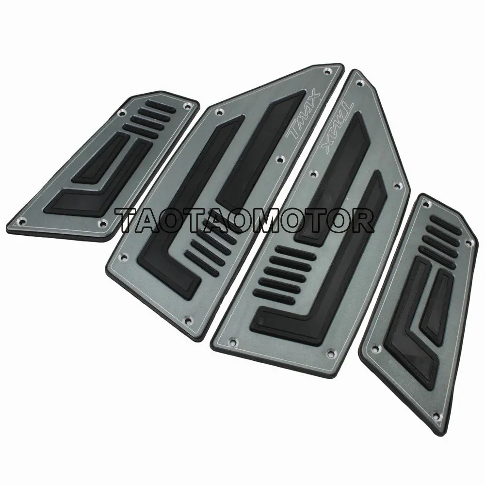 Titanium CK крупного рогатого скота один набор передние и задние подставки для мотоцикла шаг педали для мотоцикла подножки для Yamaha TMAX 530 6 цветов варианты - Цвет: Titanium