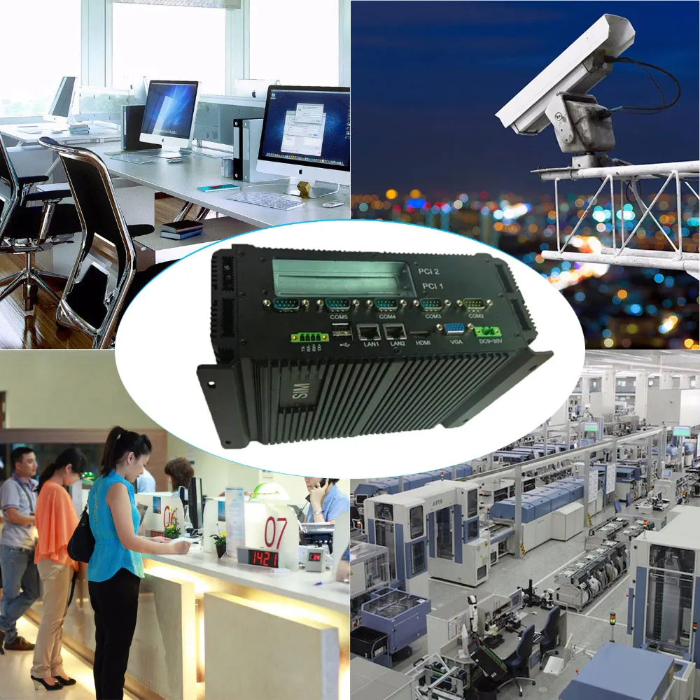 Встроенный промышленный ПК intel P8600 процессор 2 * LAN RJ45 и RS485 прочный компьютер 4 Гб