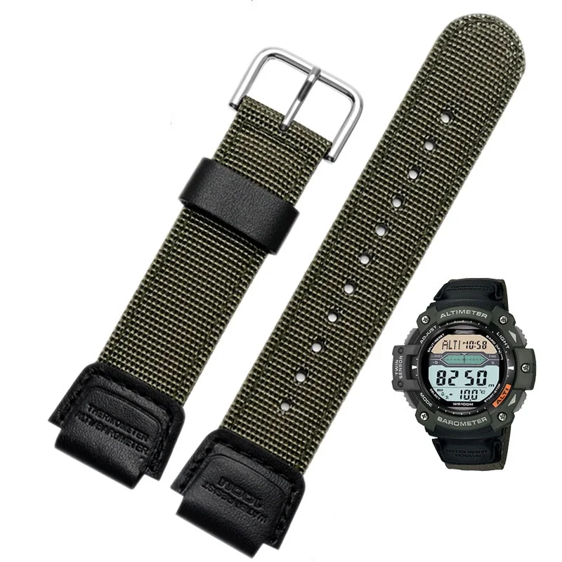 

Nylon strap for casio band for SGW-300H 400H 500H MRW-200H AE-1000W AE-1300 AE-1200 W-S200H W-800H W-216H W-735H W-215 AEQ-110W