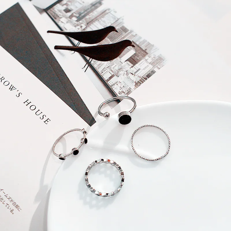 Женское кольцо в стиле Харадзюку 4 шт. | Украшения и аксессуары