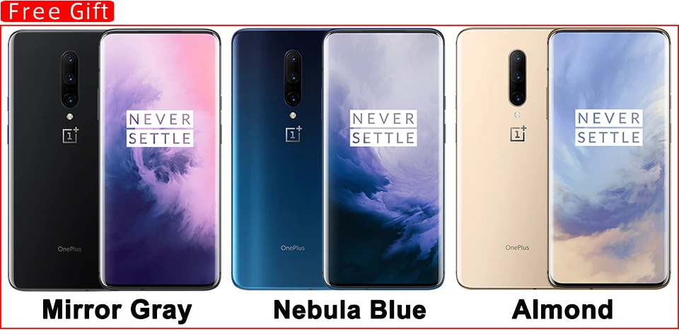 Смартфон Oneplus 7 Pro с глобальной ПЗУ, 8 ГБ ОЗУ, 256 Гб ПЗУ, Смартфон Snapdragon 855, 6,67 дюйма, 90 Гц, AMOLED дисплей, отпечаток пальца, камера 48 МП, NFC
